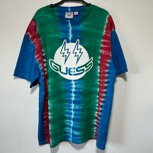 Guess X JBalvin 2020 Collection Tie Dye Logo T-shirt